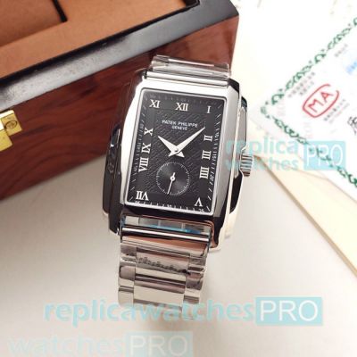 Patek Philippe Gondolo Copy Watch Silver Bezel Stainless Steel Strap